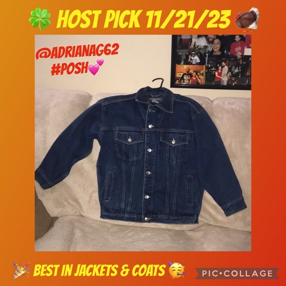 Jordin sportswear M (10-12) jean jacket 4 pockets 💕 - Picture 1 of 6